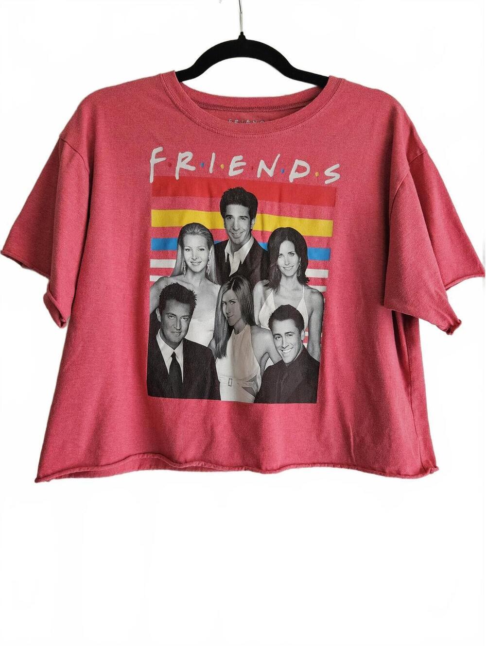 Friends TV Show Characters Cropped T-Shirt Size Large